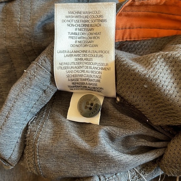 Cloudveil M wide leg light grey heathered pants with pockets and front zip - Picture 7 of 9